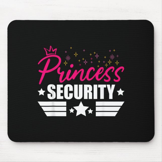 Princess Safety Funny Graphic Halloween Mouse Pad (Front)