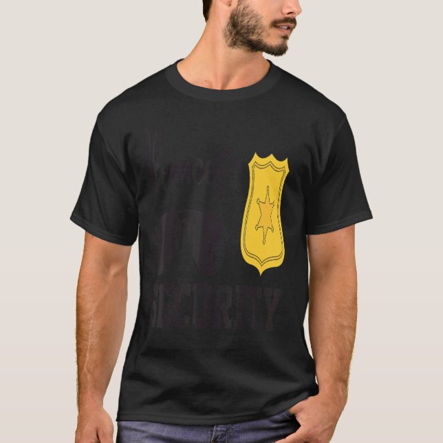 Princess Security Big Brother Birthday Announcemen T-Shirt (Front)