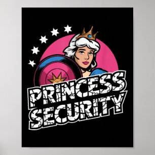 Princess Security Birthday Dad & Mom Boys Brot Poster