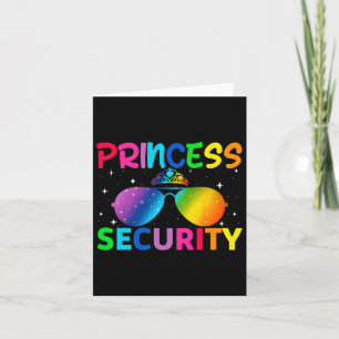 Princess Security Birthday Halloween Party Funny M Card