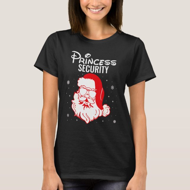 Princess Security Dad Team Big Brother Announcemen T-Shirt (Front)