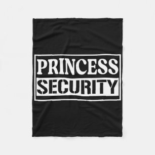 Princess Security Fun Birthday Halloween Party Des Fleece Blanket