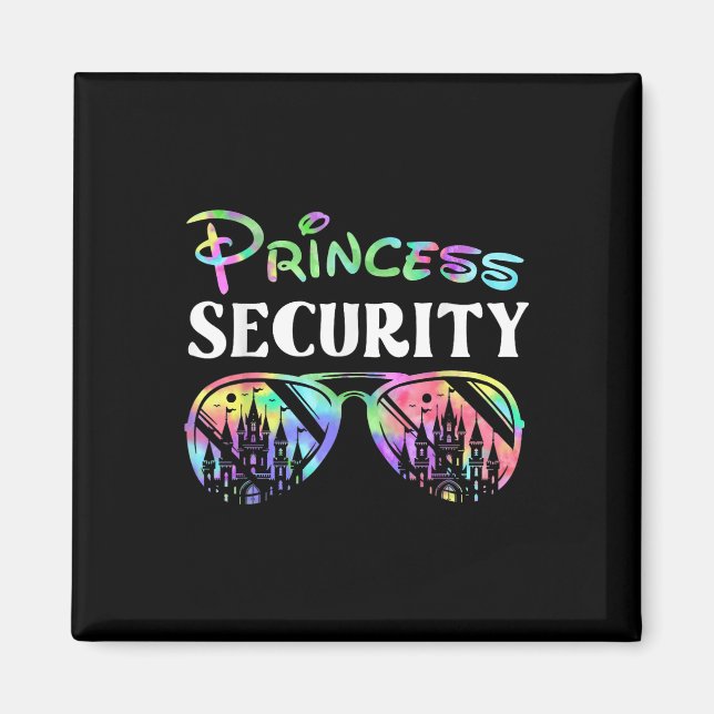 Princess Security Funny Birthday Party Matching Fa Magnet (Front)