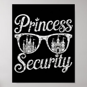 Princess Security Funny Graphic Halloween Poster