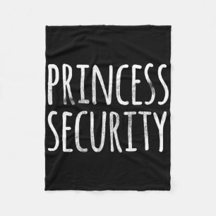 Princess Security Halloween Costume Dad Men Matchi Fleece Blanket