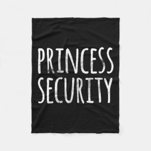 Princess Security Halloween Costume Dad Men Matchi Fleece Blanket