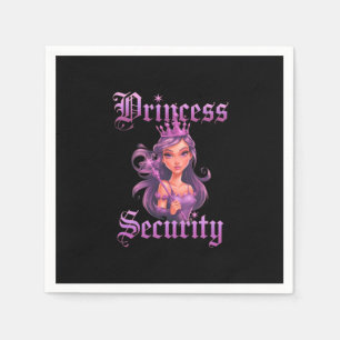 Princess Security: Keep Your Little Royalty Safe Napkin