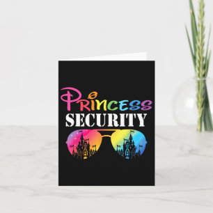 Princess Security Mom Dad Family Birthday Hallowee Card
