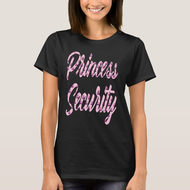 Princess Security Team Big Brother Announcement Fl T-Shirt (Front)