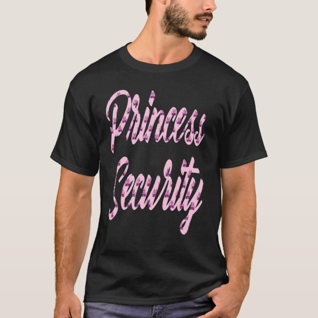 Princess Security Team Big Brother Announcement Fl T-Shirt (Front)