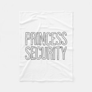 Princess Security Team Dad & Mom Birthday Part Fleece Blanket