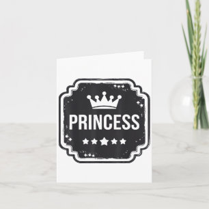 Princess Security Team Dad Mom Birthday Party Card