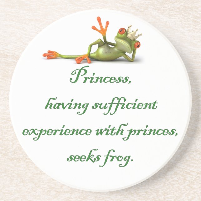 Princess Seeks Frog Coaster (Front)