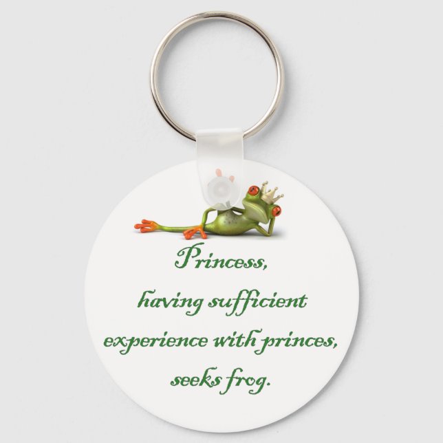 Princess Seeks Frog Keychain (Front)