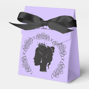 Princess Silhouette Personalized Lilac Favour Box