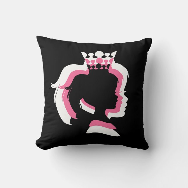 Princess Silhouette Pillow (Front)
