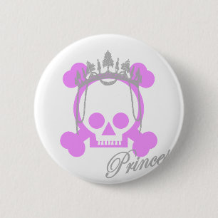 Princess Skull 2 Inch Round Button