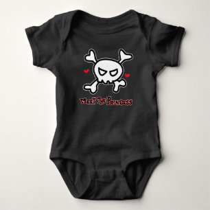 Princess Skull&Cross Bones Baby Bodysuit