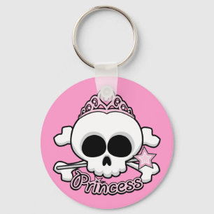 Princess Skull Keychain
