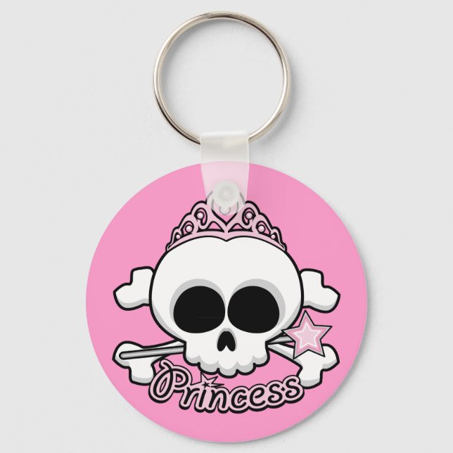 Princess Skull Keychain (Front)
