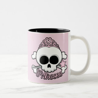 Princess Skull Two-Tone Coffee Mug