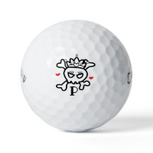 Princess skull with your initial