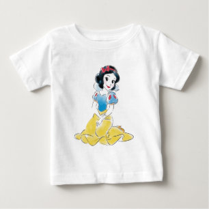 Princess Snow White Watercolor Baby T-Shirt