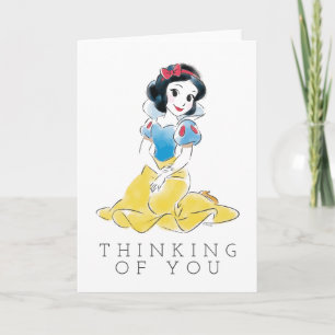 Princess Snow White Watercolor Card