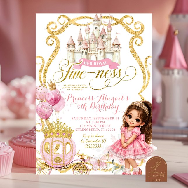 Princess Spanish Mexican Royal Fiveness Invitation (Creator Uploaded)