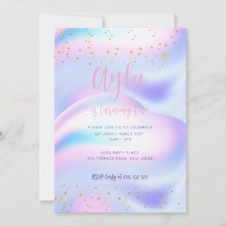 Princess Sparkles 5e Invitation anniversaire