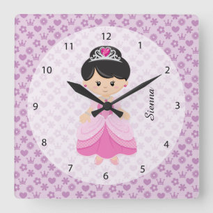 Princess Square Wall Clock
