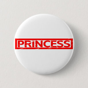 Princess Stamp 2 Inch Round Button