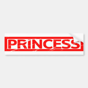 Princess Stamp Bumper Sticker