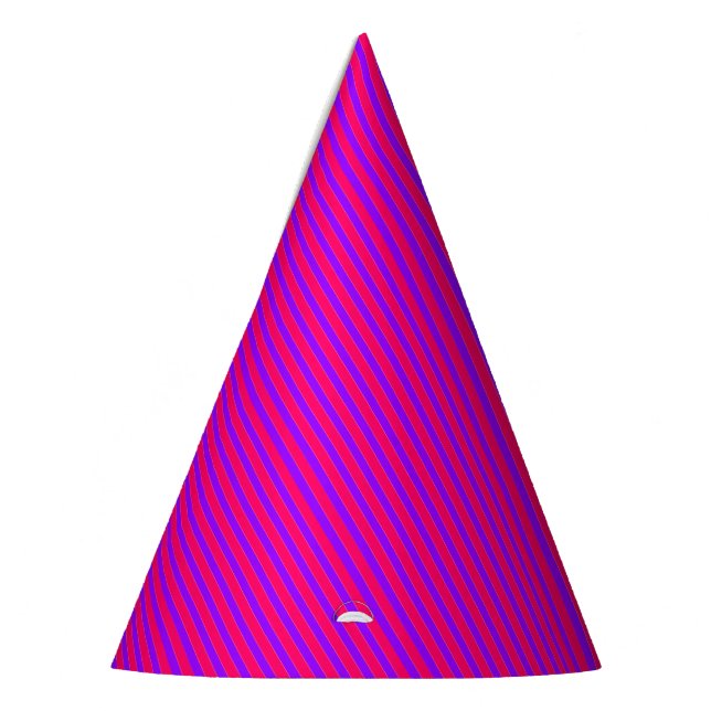 Princess Stripes-2-PAPER PARTY HATS (Left)