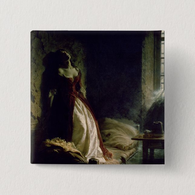 Princess Tarakanova, 1864 2 Inch Square Button (Front)