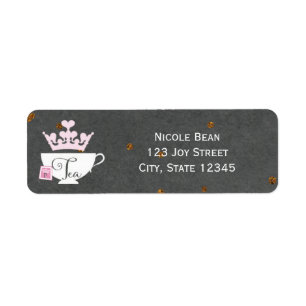 PRINCESS TEA PARTY Anniversaire Invitation Étiquet