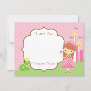 Princess Thank You Cards (Red Hair / Brunette)