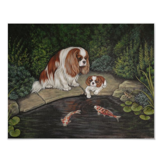 Princess & the frog: Cavalier King Charles Spaniel Photo Print (Front)