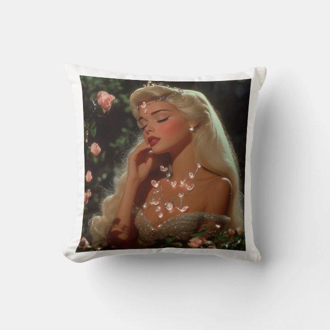 Princess  throw pillow (Front)