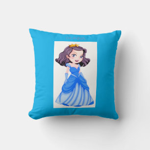 Princess throw pillow. Personalized name. Pillow