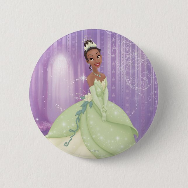 Princess Tiana 2 Inch Round Button (Front)
