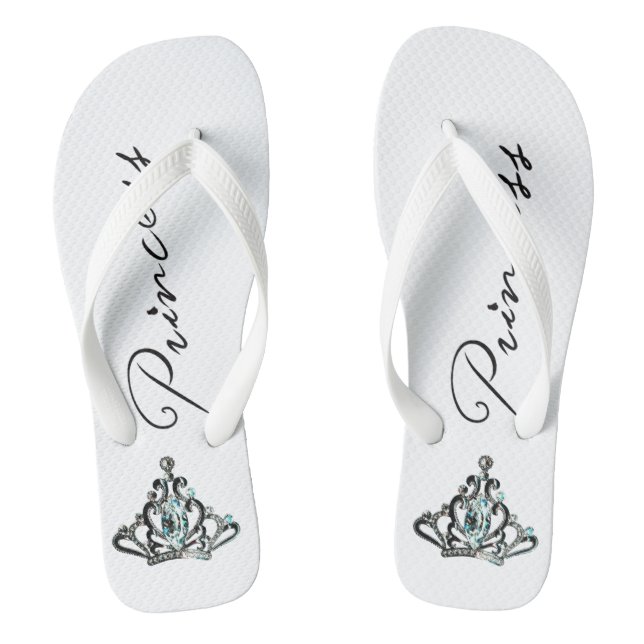 "Princess" TIARA Flip Flops (Footbed)