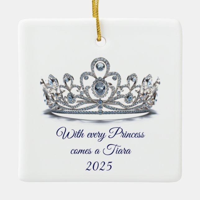 Princess Tiara Ornament (Front)
