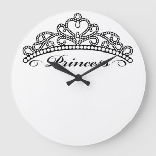 Princess Tiara Wall Clock