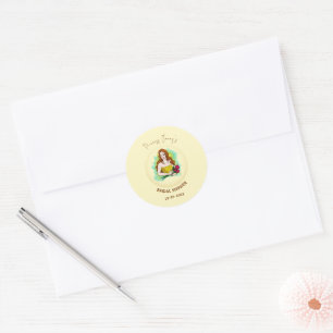 Princess To Queen Bridal Shower Classic Round Sticker