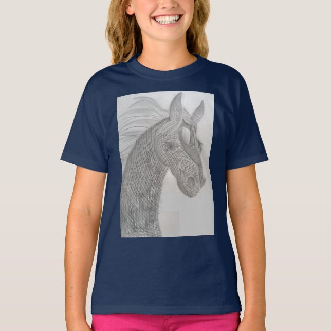 Princess Toytastic Black Beauty Girls' T-Shirt (Front)