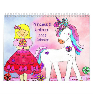 Princess & Unicorn 2025 Calendrier Volume 3