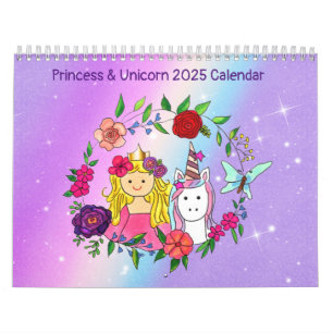 Princess & Unicorn 2025 Calendrier Volume 4