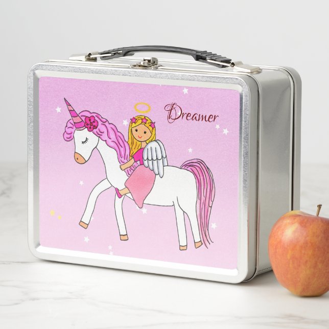 Princess & Unicorn Dreamer Metal Lunch Box (In Situ)