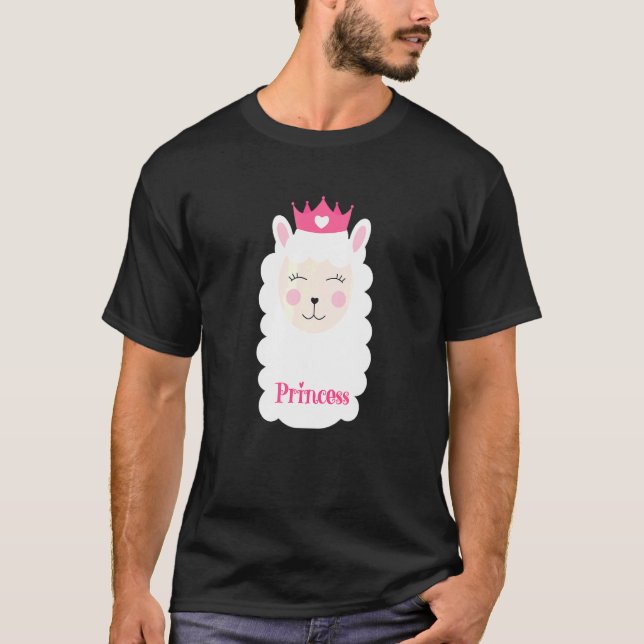 Princess Vicuna Guanaco Llama Breeder Alpaca 1 T-Shirt (Front)